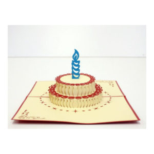 Biglietti Pop Up - Torta di compleanno