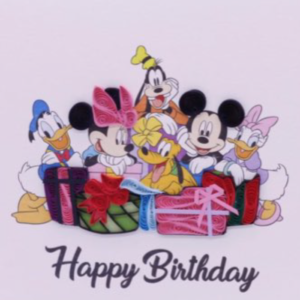 Origamo Filigrana - Mickey Happy Birthday